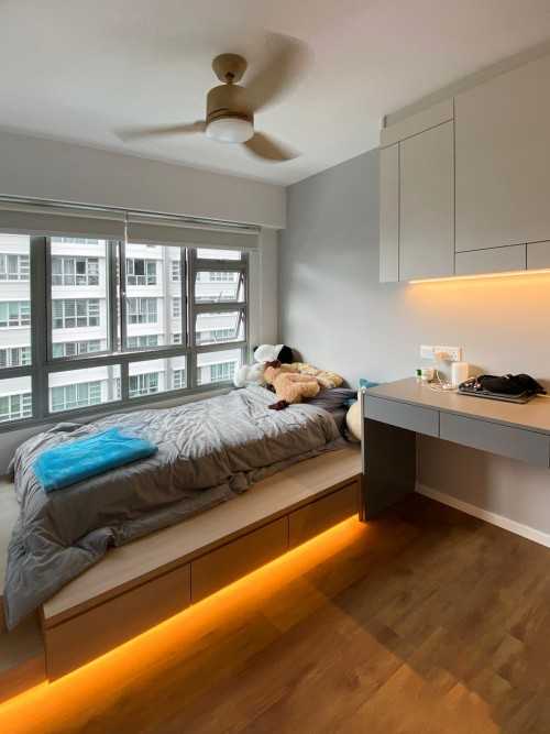 Scandinavian Bedroom at Punggol Regalia
