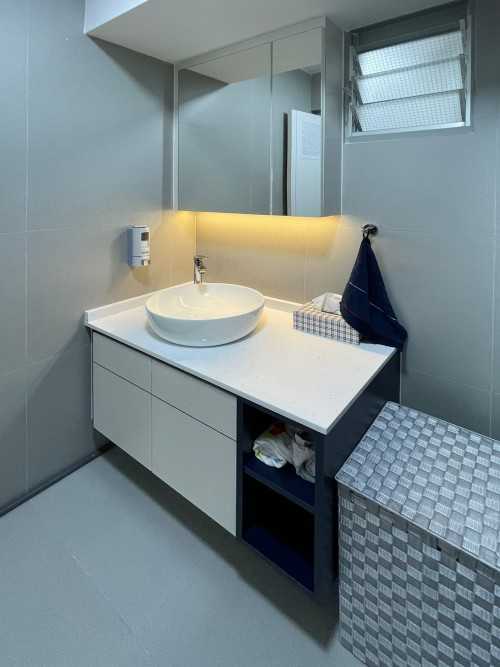 Scandinavian Bathroom at Punggol Regalia