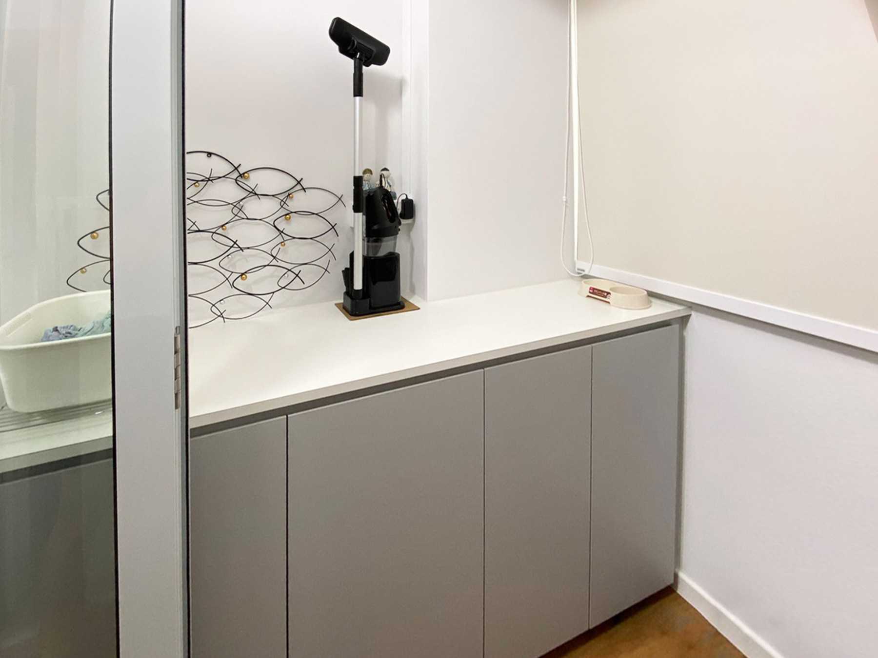 Scandinavian Kitchen with Sideboard and Storage Cabinets