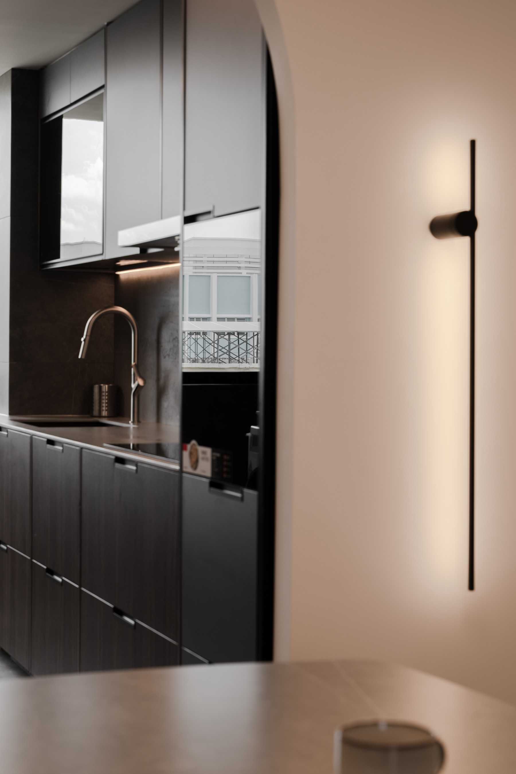 Contemporary Dining Room with Lighting and Decorative Lighting