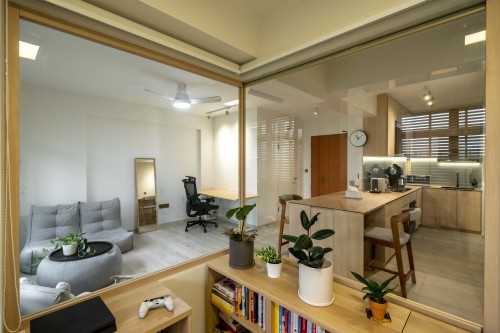 Minimalist Home Office at Woodleigh | Alkaff Oasis