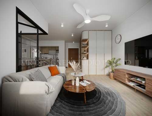 Scandinavian Living Room at ubi 357c