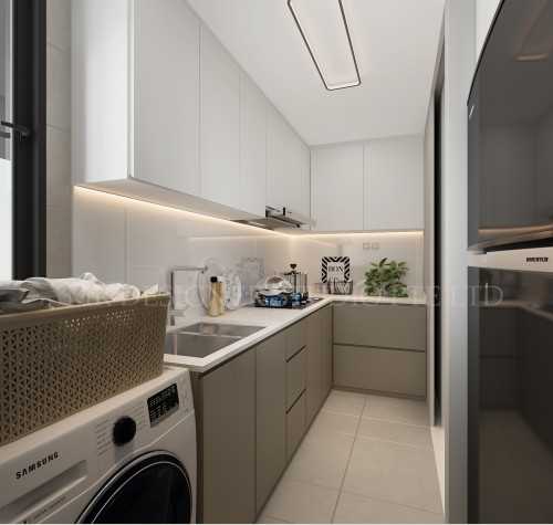 Contemporary Kitchen at H2o residence