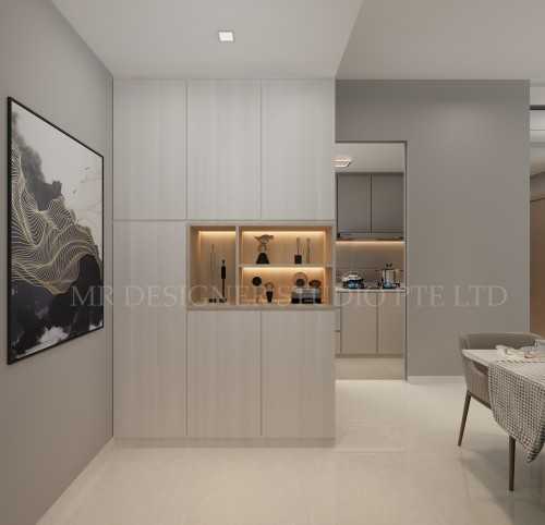 Contemporary Entryway at H2o residence