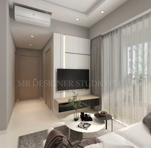 Contemporary Living Room at H2o residence