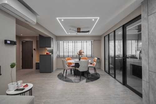 Contemporary Living Room at Tampines Street 24