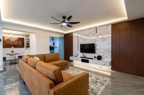 Modern Living Room at Choa Chu Kang | 552 Choa Chu Kang
