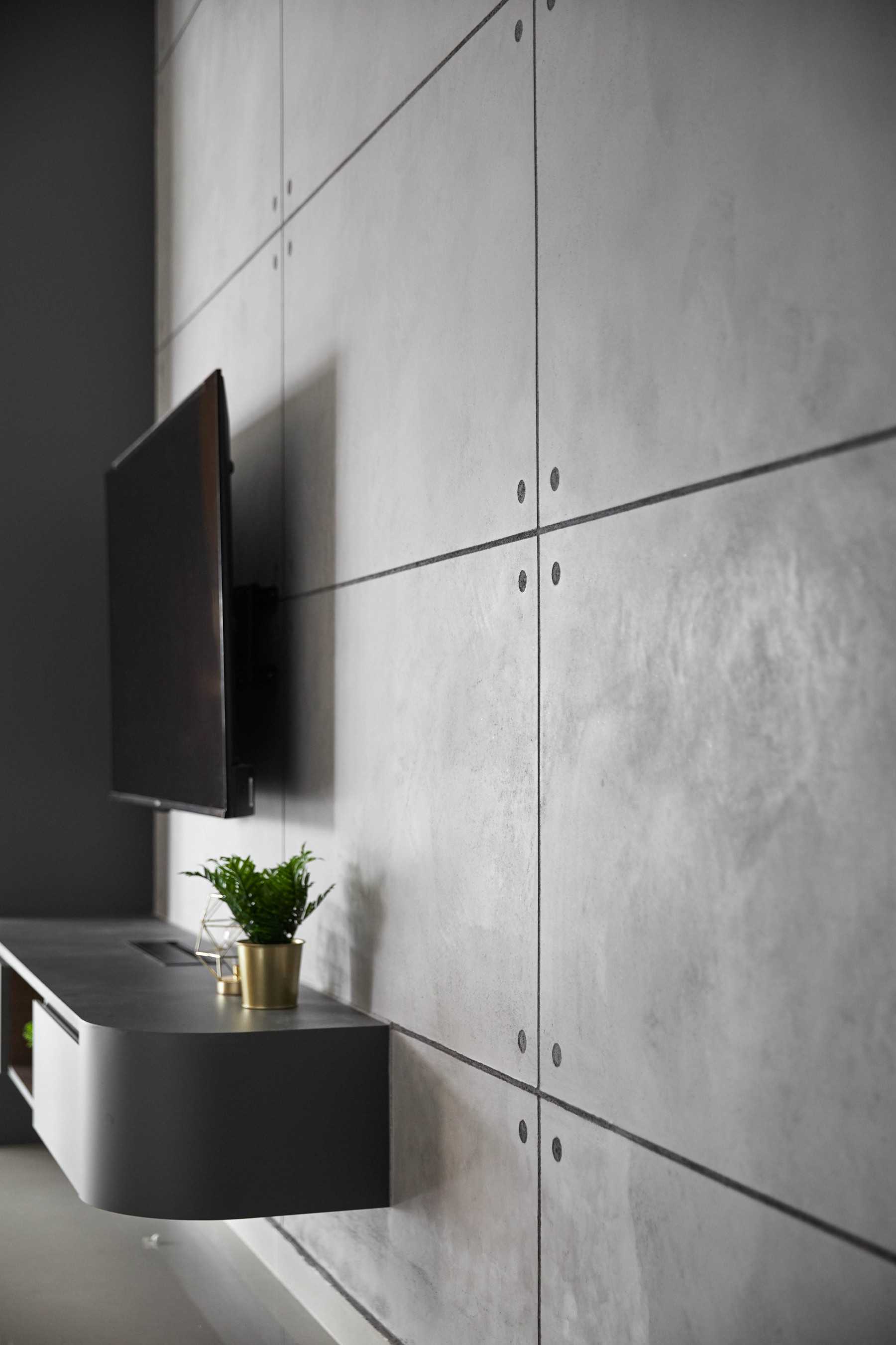 Contemporary Living Room with TV Console and Storage Cabinets