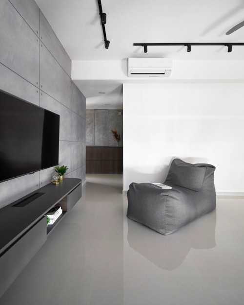 Contemporary Living Room at Bartley Residences