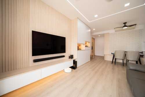 Scandinavian Living Room at Blk 56 Punggol Walk @ A Treasure Trove