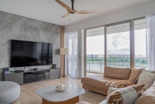 Scandinavian Living Room at Waterfront Gold @ 752 Bedok Reservoir Road