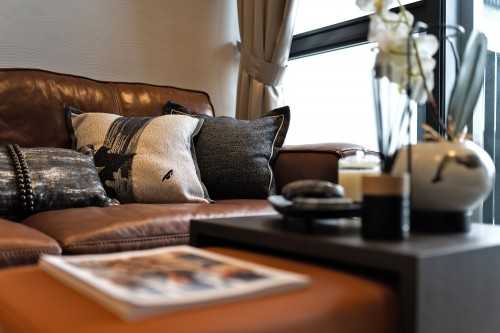 Contemporary Living Room at Sky Vue