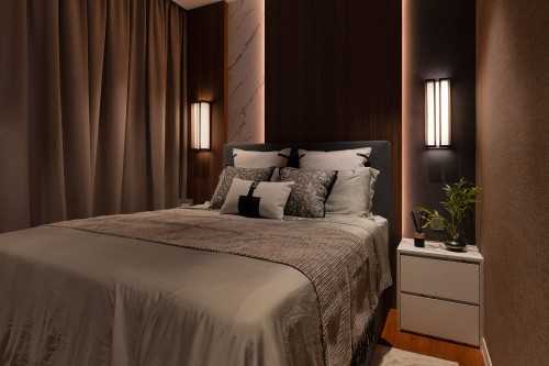 Contemporary Bedroom at Sky Vue