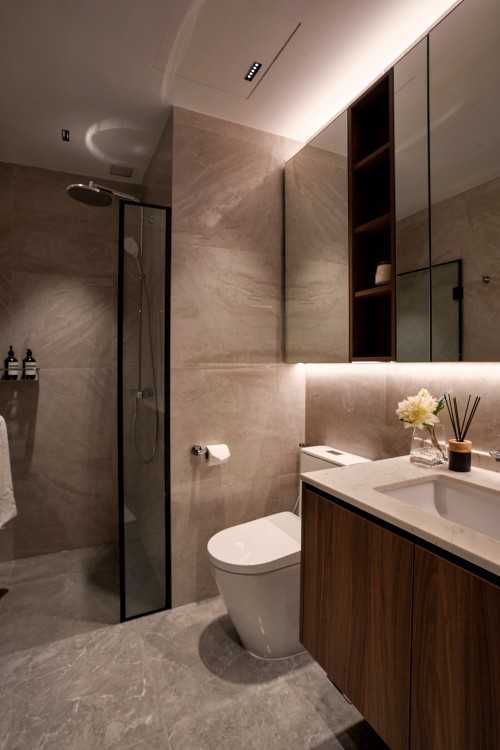 Contemporary Bathroom at Sky Vue