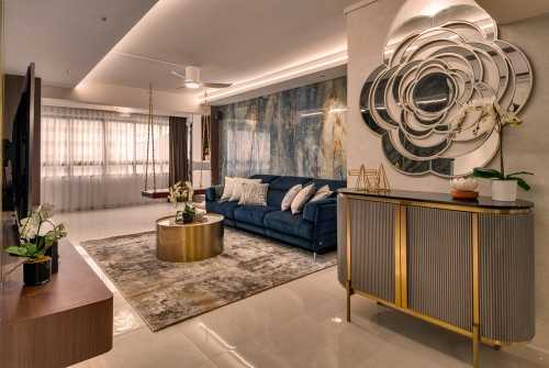 Modern Living Room at 229 Tampines