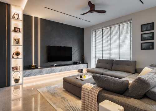 Modern Living Room at Residences at Evelyn
