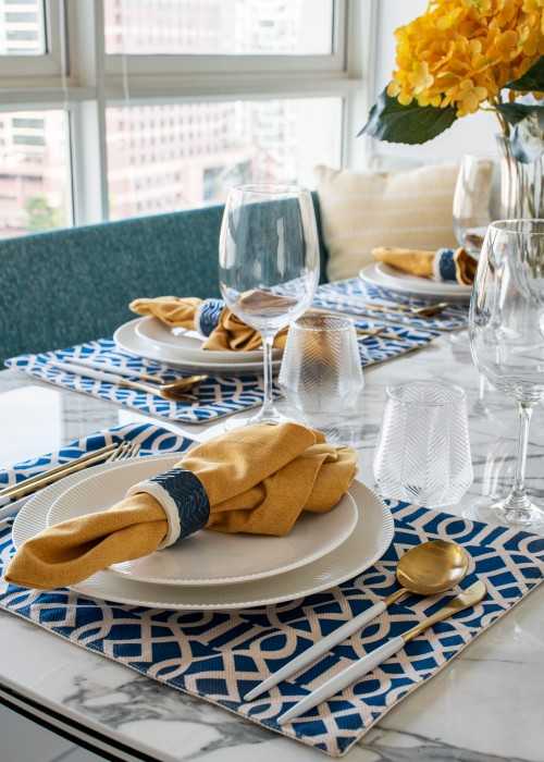 Modern Dining Room at Cote D' Azur