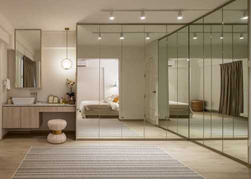 Scandinavian Walk-in Wardrobe at 419 Tampines