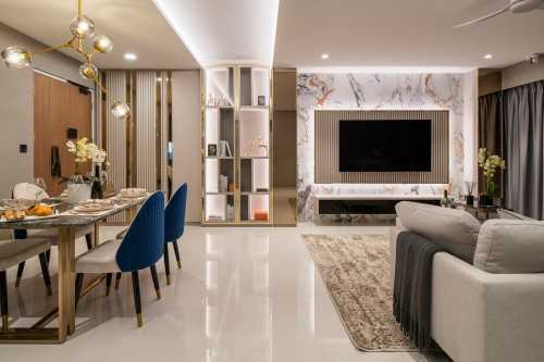 Modern Living Room at Tampines GreenVerge