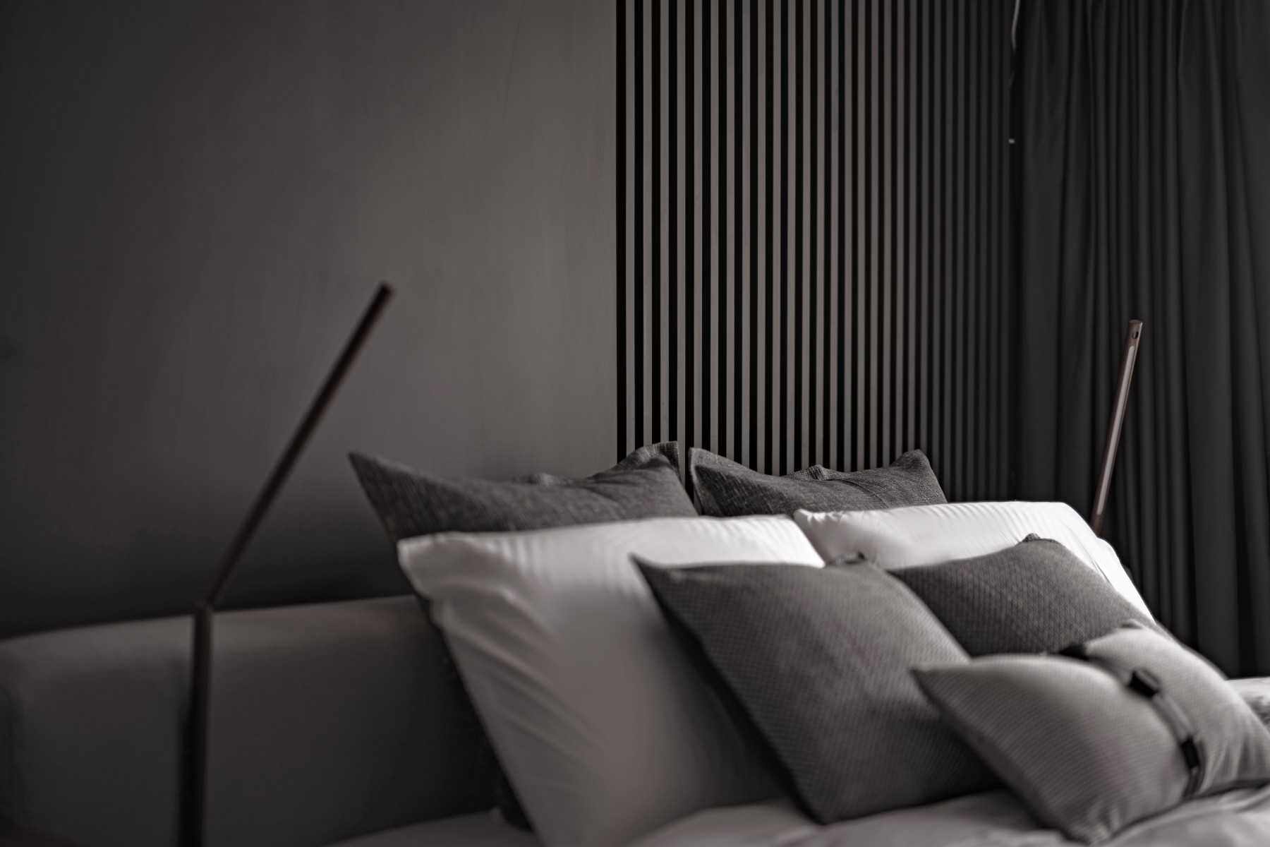 Modern Bedroom with Cove Lighting and Wardrobe