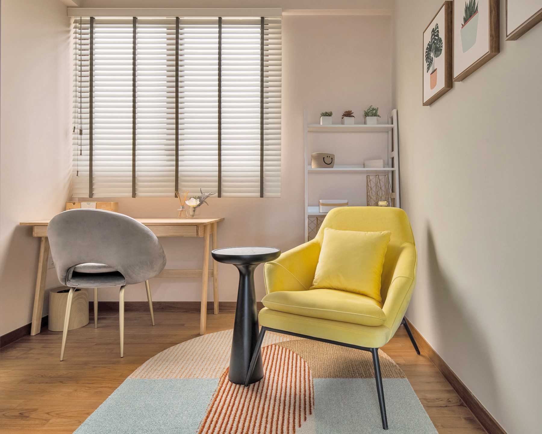 Modern Study with Desk and Desk Chairs