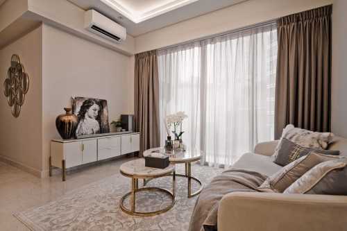 Modern Living Room at Novena Suites
