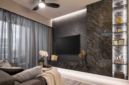 Modern Living Room at Grandeur Park