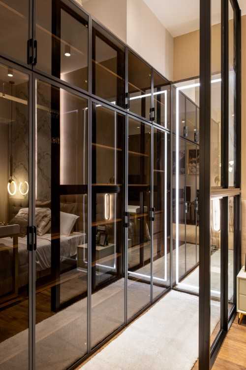 Modern Walk-in Wardrobe at Bijou