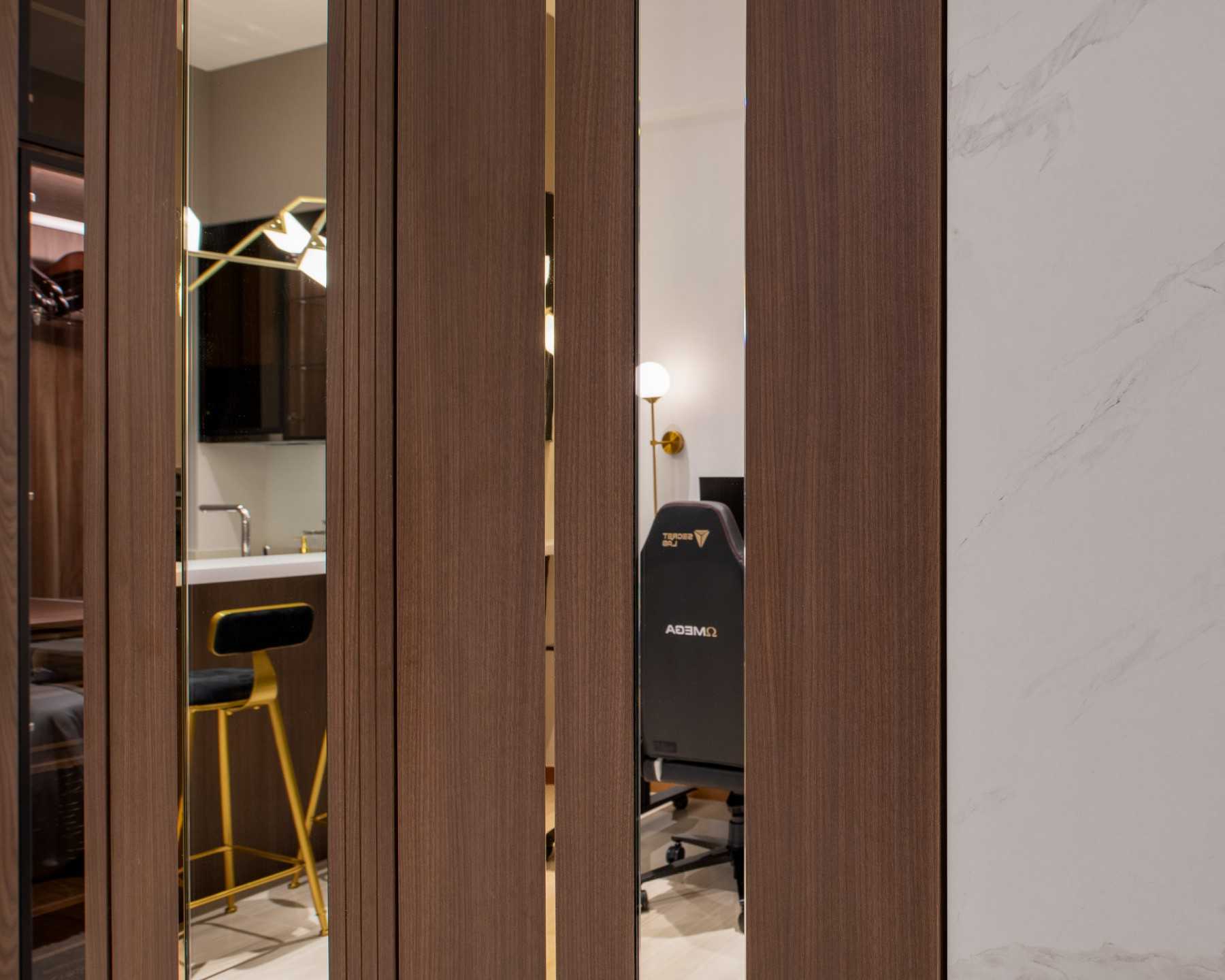Modern Entryway with Mirror and Console Table