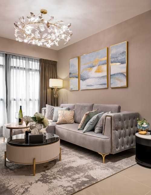 Modern Living Room at Alkaff Courtview