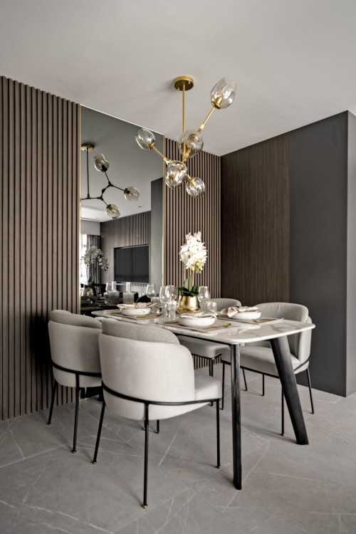 Contemporary Dining Room at Westplains