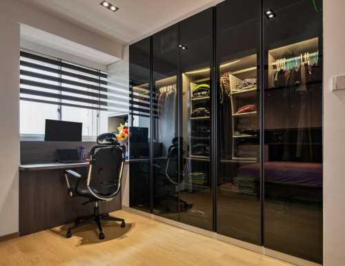 Contemporary Bedroom at The parc condominium