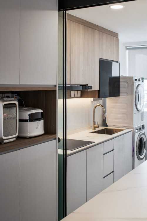 Contemporary Kitchen at The parc condominium