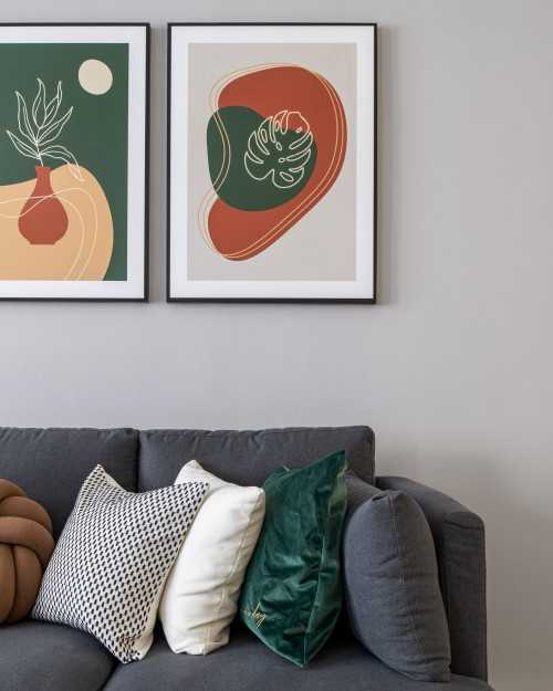 Modern Living Room at Spring Bloom