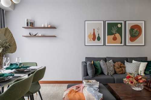 Modern Living Room at Spring Bloom