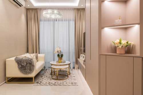 Modern Living Room at Forest Woods