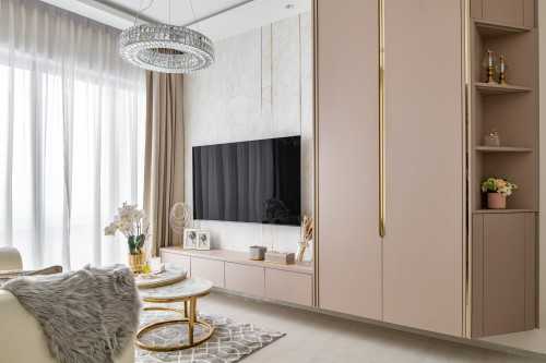 Modern Living Room at Forest Woods