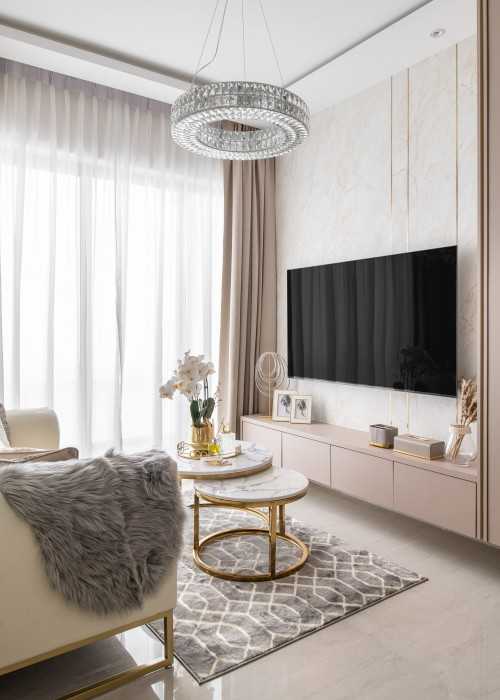 Modern Living Room at Forest Woods