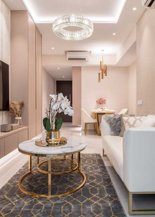 Modern Living Room at Forest Woods