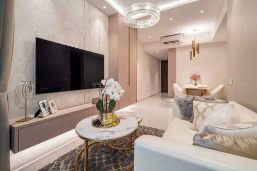 Modern Living Room at Forest Woods