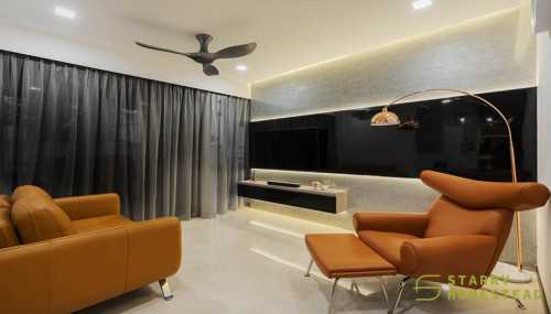 Modern Living Room at 10 Mount Sophia