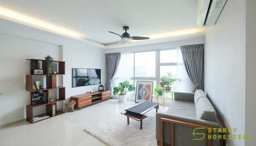 Modern Living Room at 53 Commonwealth Drive