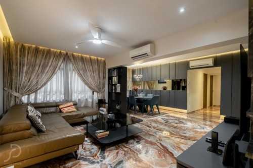 Modern Living Room at Toa Payoh | Toa Payoh Heights