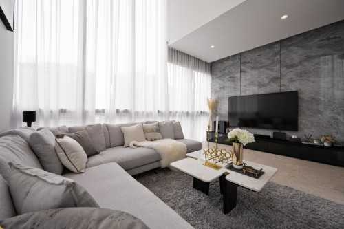 Contemporary Living Room at Echelon II