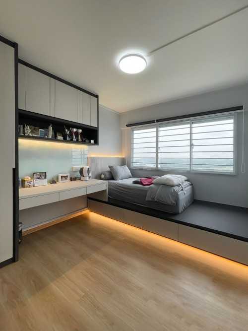 Scandinavian Bedroom at HDB Choa Chu Kang