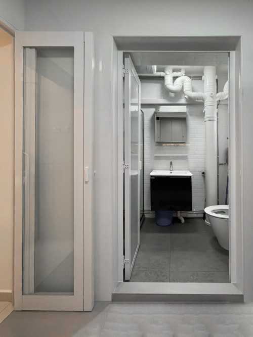 Scandinavian Bathroom at HDB Choa Chu Kang