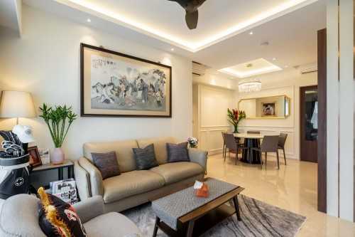 Modern Living Room at East Coast | Seaside Residence II