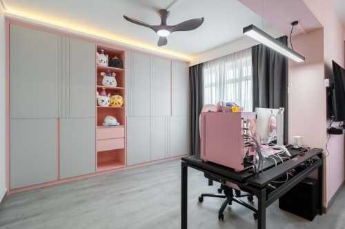 Contemporary Home Office at Sengkang | 208 Compassvale  Lane