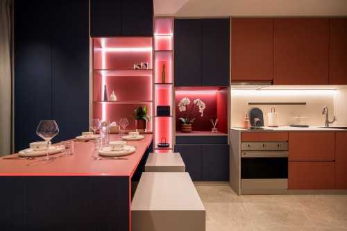 Contemporary Dining Room at Park Place Residences