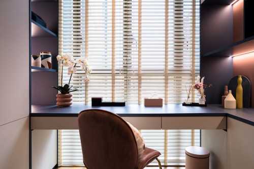 Contemporary Walk-in Wardrobe at Park Place Residences
